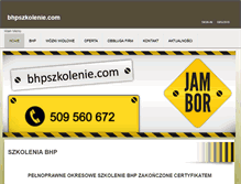 Tablet Screenshot of bhpszkolenie.com